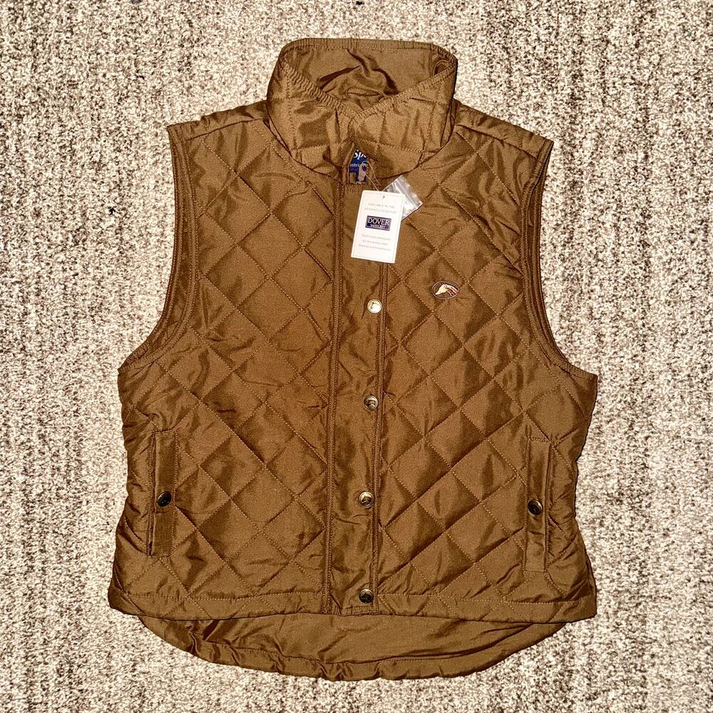 Dover Saddlery Brown Quilted Vest